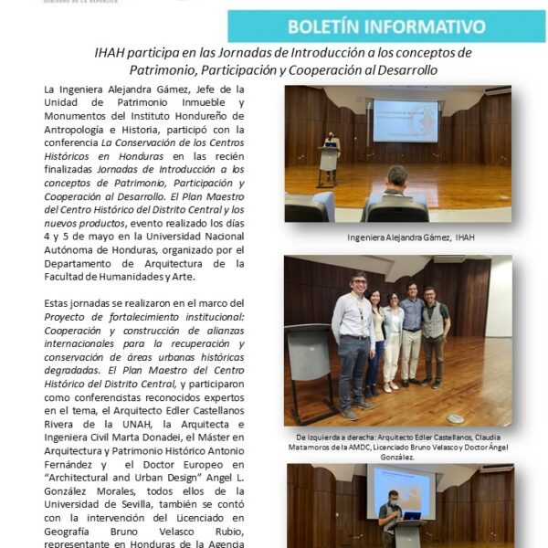 Jornadas de Introducción a los conceptos de Patrimonio, Participación y Cooperación al Desarrollo